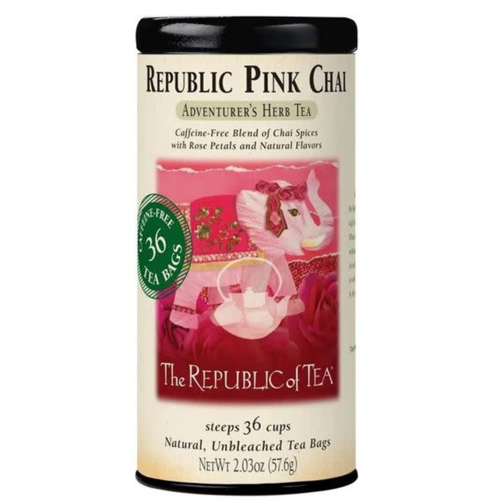 The Republic of Tea Tea: Republic Pink Chai Tea (36 Tea Bags)