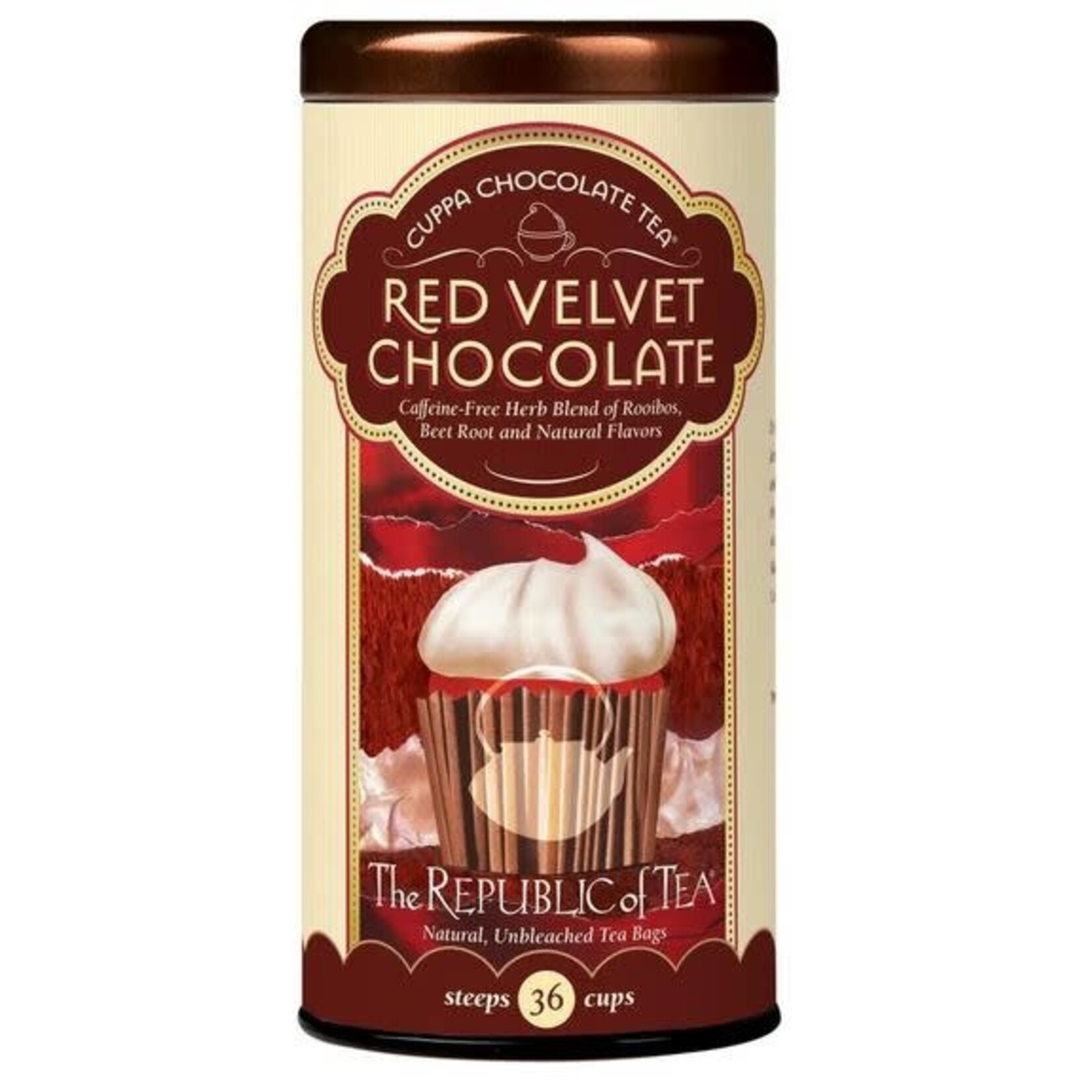 The Republic of Tea Tea: Red Velvet Chocolate Red Tea (36 Tea Bags)