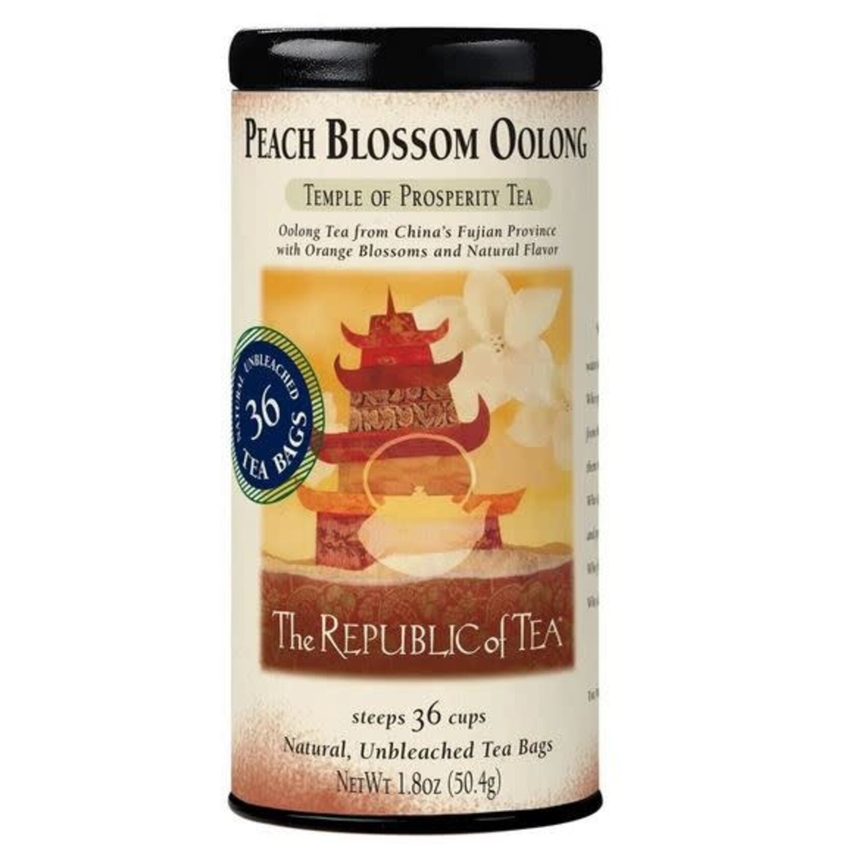 The Republic of Tea Tea: Peach Blossom Oolong Tea (36 Tea Bags)