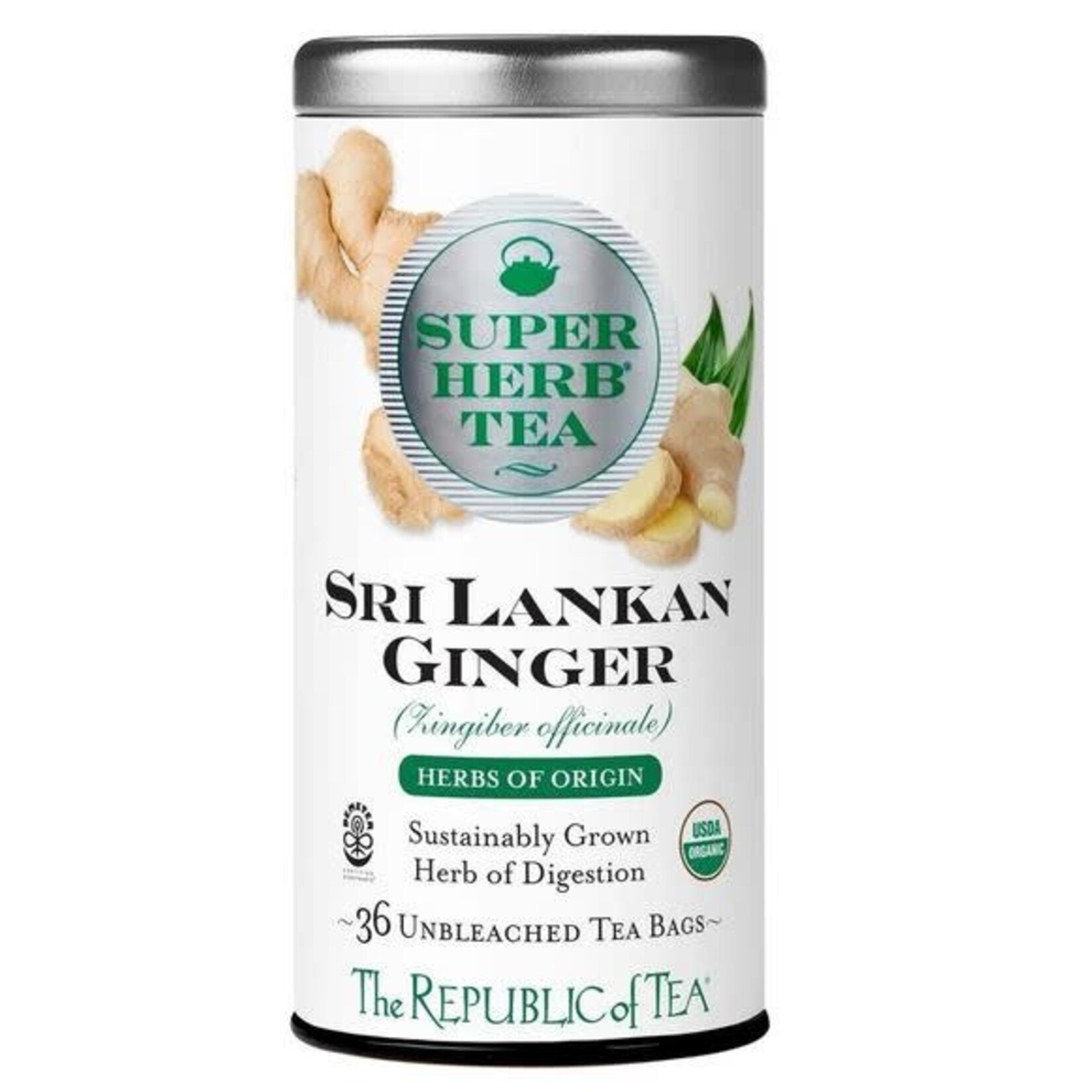 The Republic of Tea Tea: Sri Lankan Ginger Tea (36 Tea Bags)