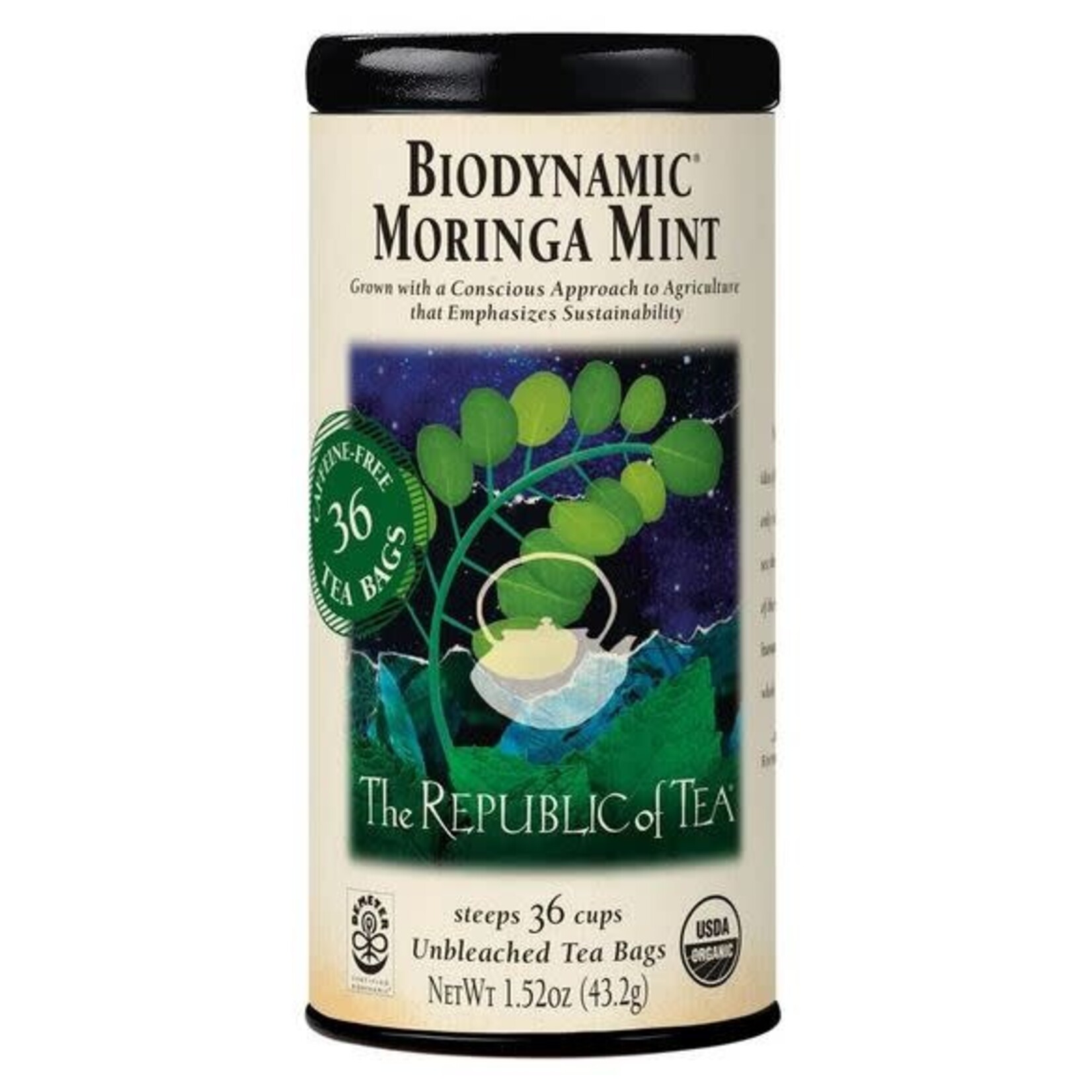 Tea: Biodynamic Mint Moringa Tea (36 Tea Bags)