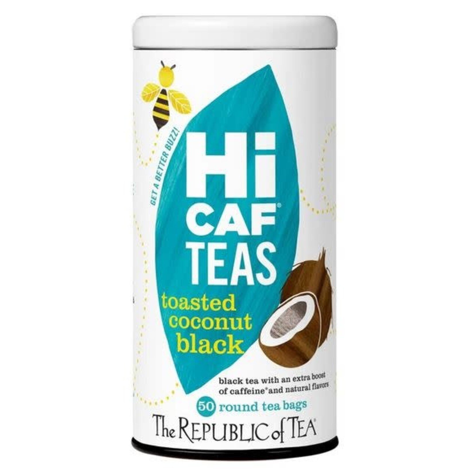 The Republic of Tea Tea: Hi Caf Toasted Coconut Black Tea (50 Tea Bags)