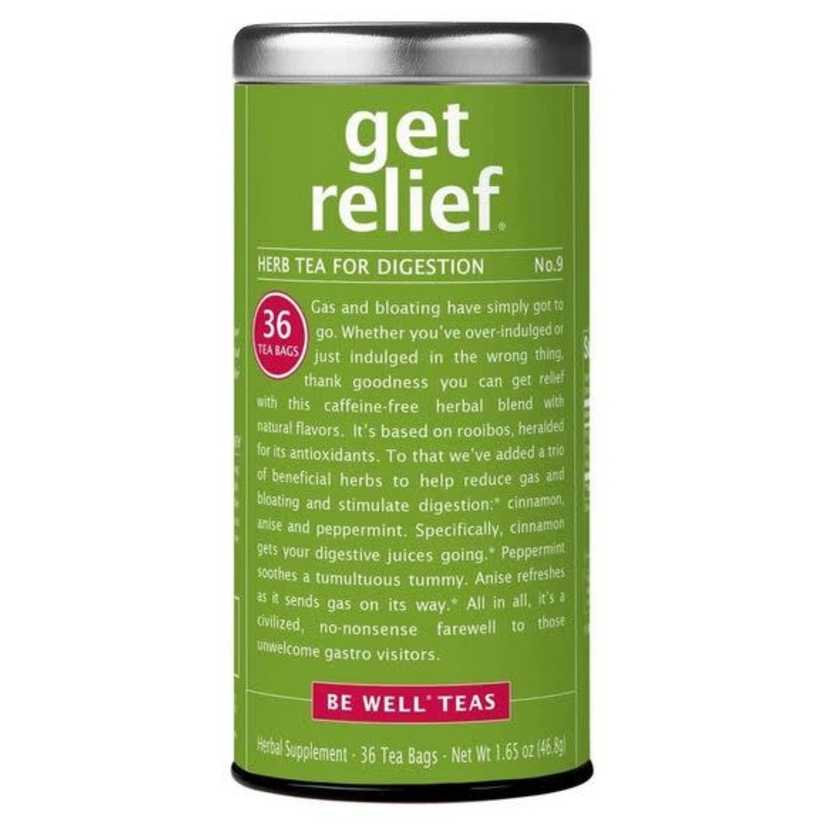 Tea: get relief No.9 Red Tea (36 Tea Bags)