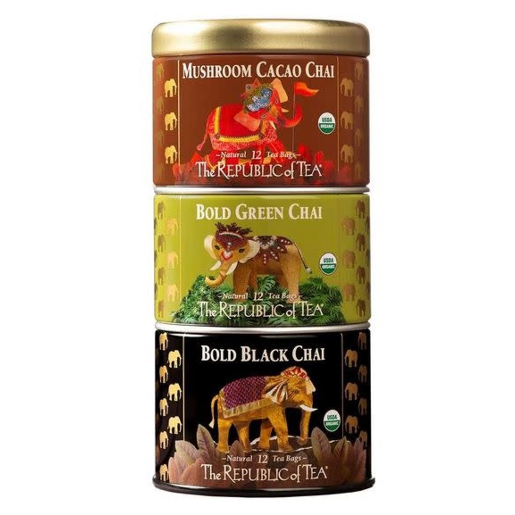 Tea: Chai Stackable Tin (36 Tea Bags)