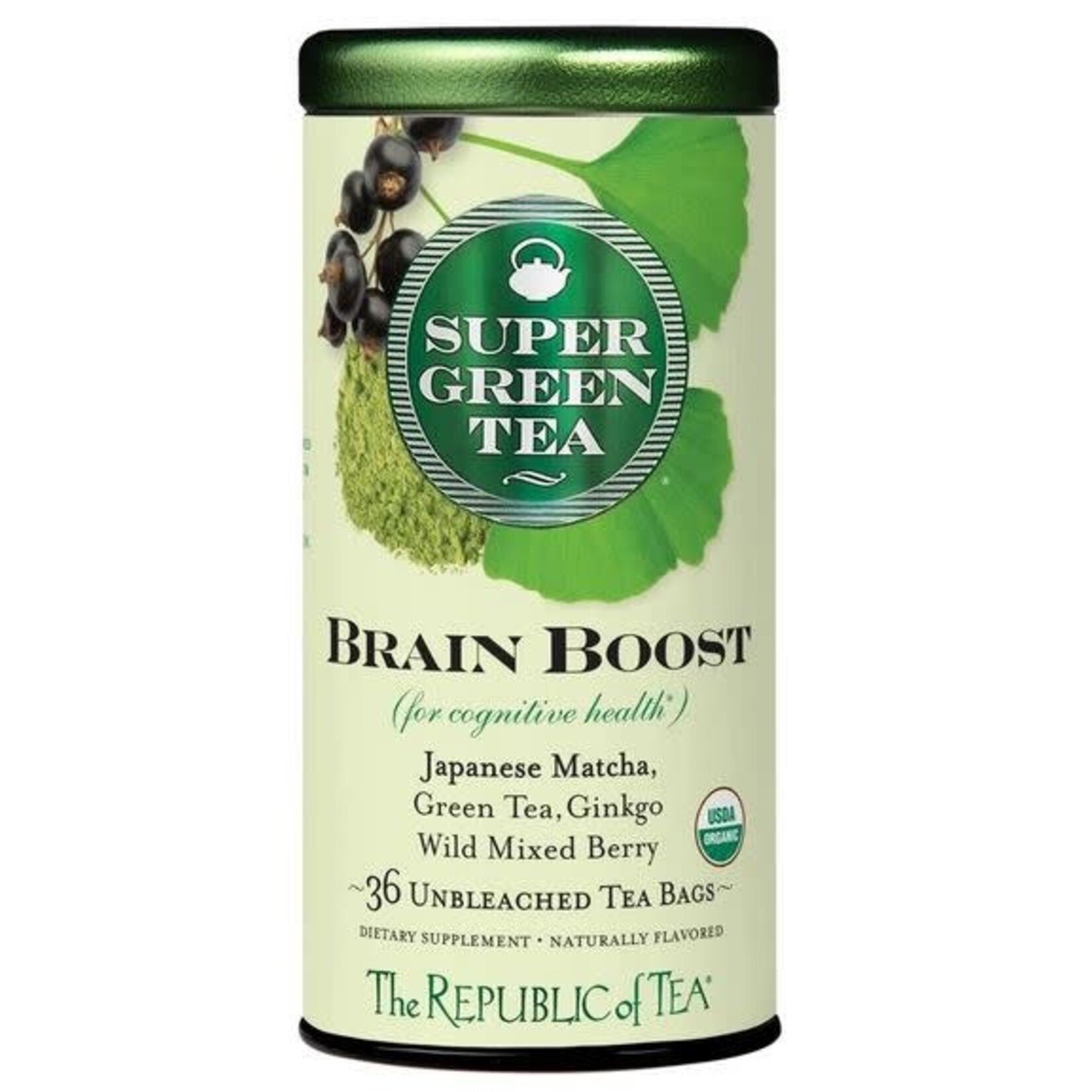 The Republic of Tea Tea: Organic Brain Boost Green Tea (36 Tea Bags)