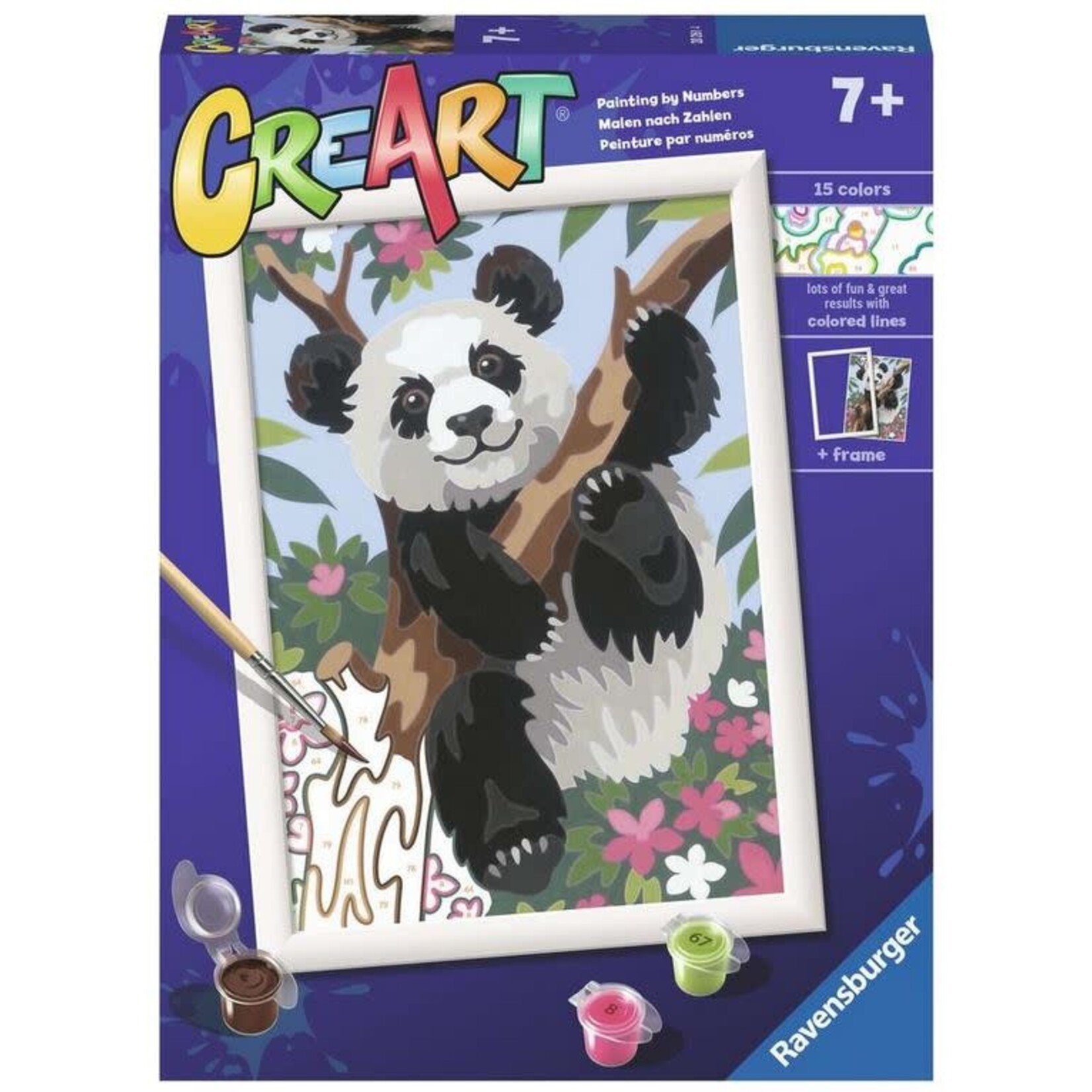 CreArt: Playful Panda 7x10 Paint by Number