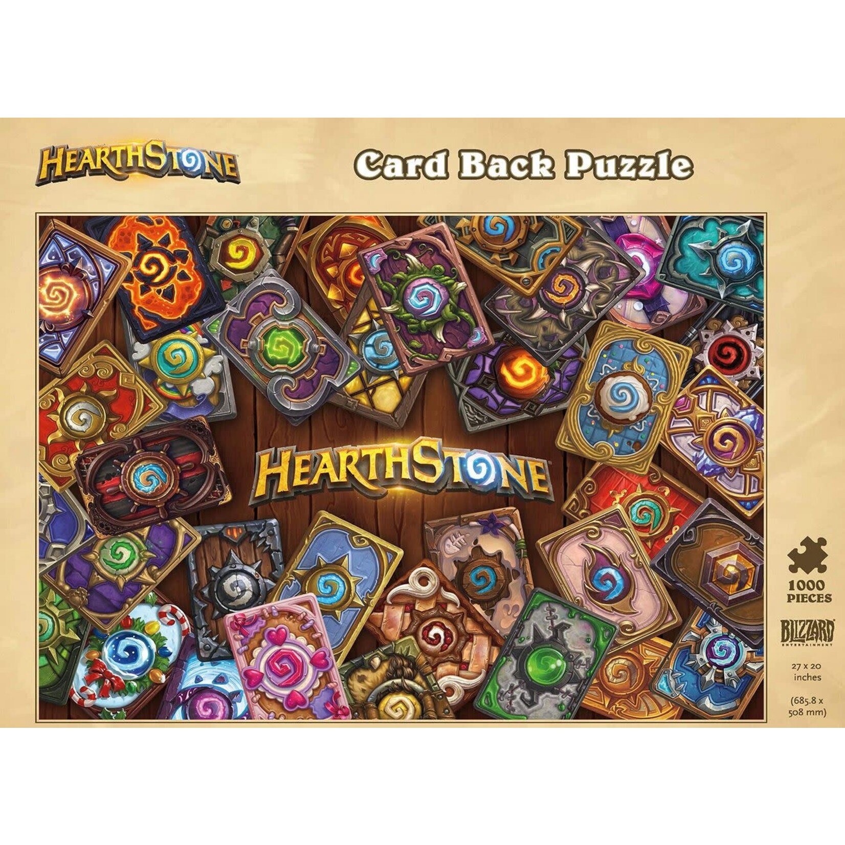 Hearthstone Card Back 1000 Piece Puzzle Dragon Cache Game