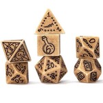 Sirius Dice: Illusory Stone Sandstone | 7 Die Polyhedral Set | SDZ002302