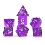 Sirius Dice: Sharp-Edged Purple Fairy | 7 Die Polyhedral Set | SDZ001407