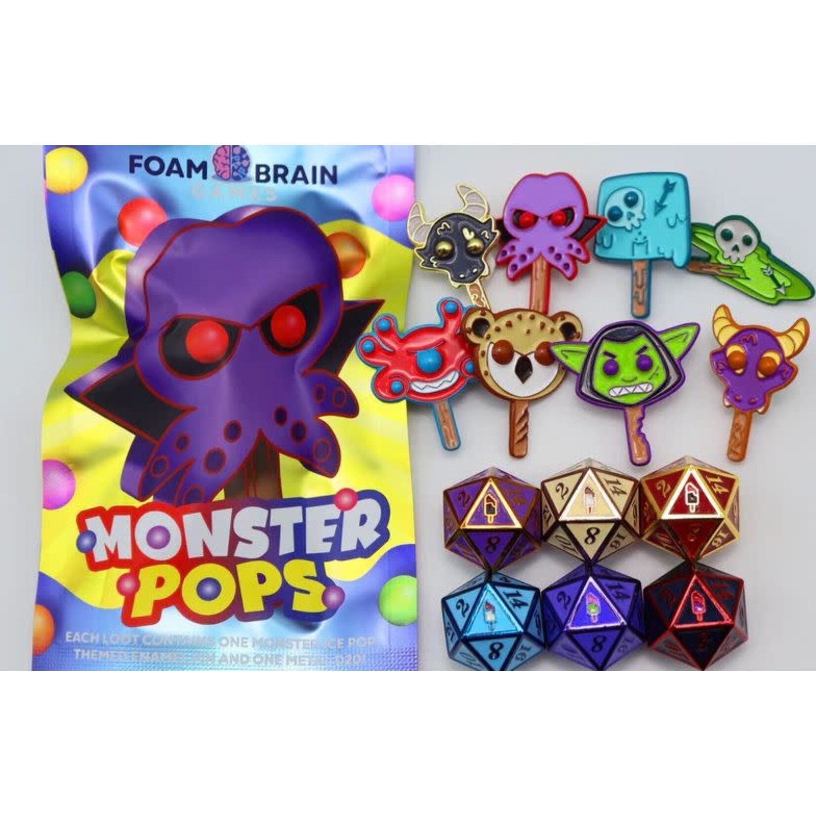 Foam Brain Dice: Mystery Loot - Monster Pops