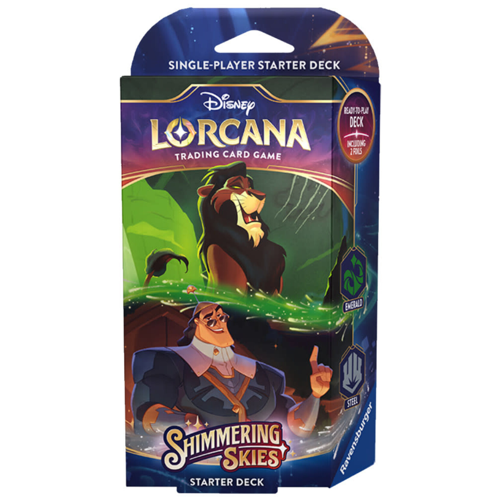 Lorcana: Shimmering Skies Starter Deck - Emerald & Steel