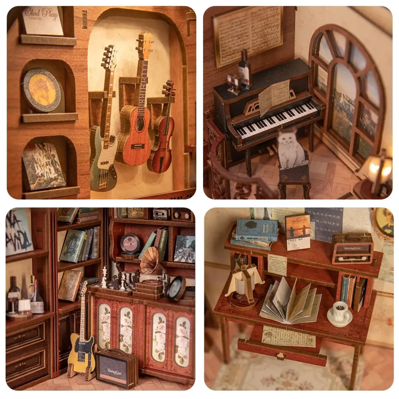 Book Nook Kit - The Secret Rhythm with Dust Cover