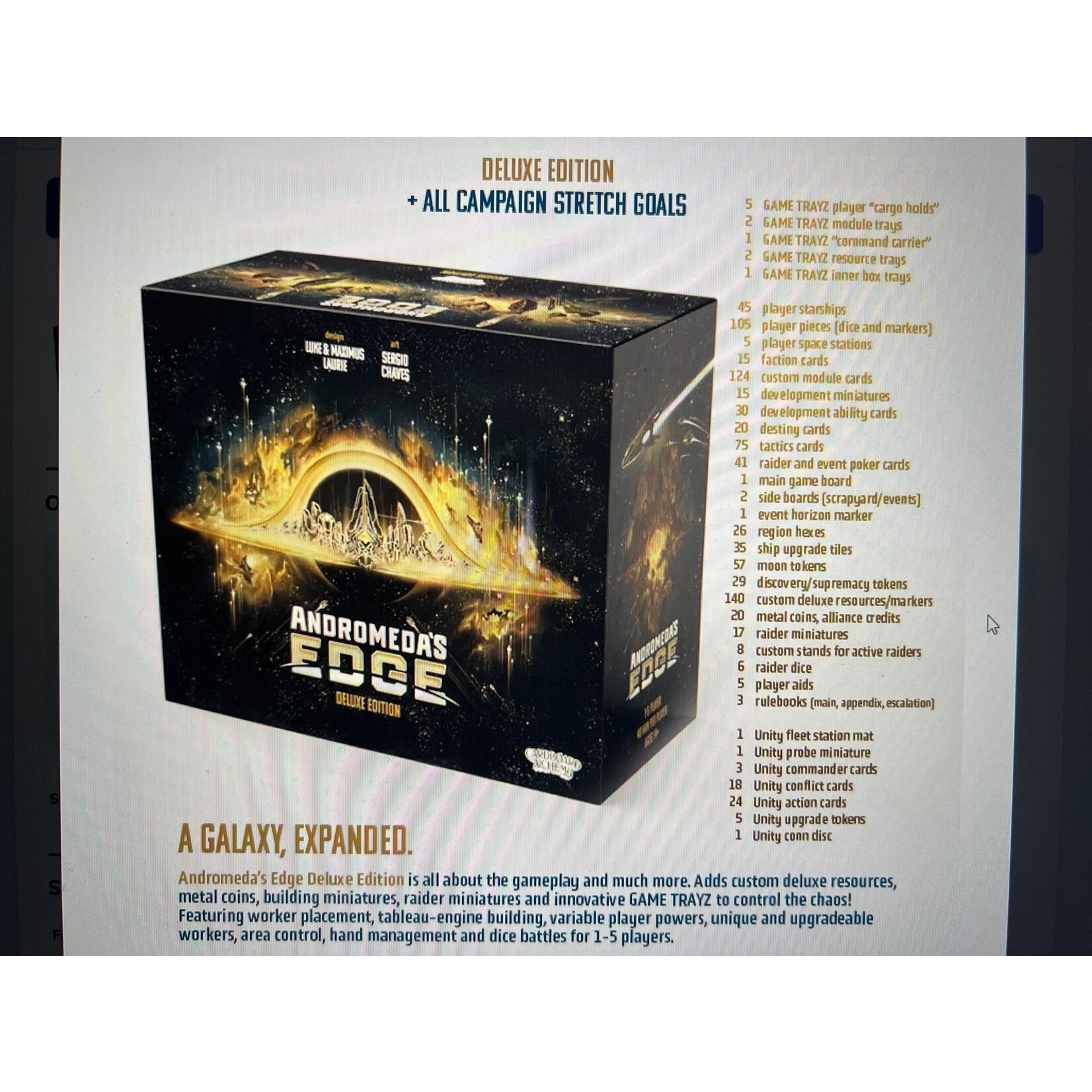 Andromeda's Edge All-In Deluxe Bundle (All Sales Final) (Pick Up or Shipping Only)