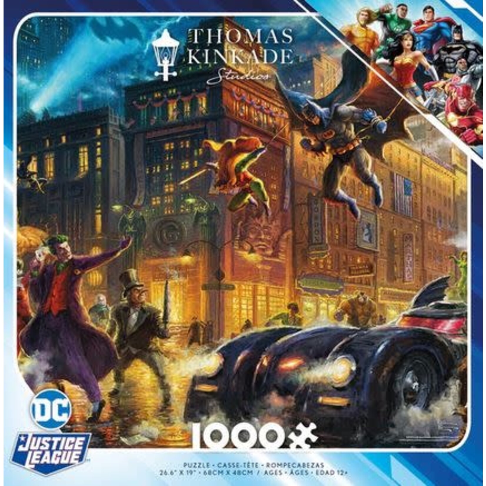 #19316 Dark Knight Saves Gotham City Kinkade Puzzle Dragon Cache Used Game