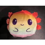 Reversible Plushie 4in - Rainbow Prism Axolotl