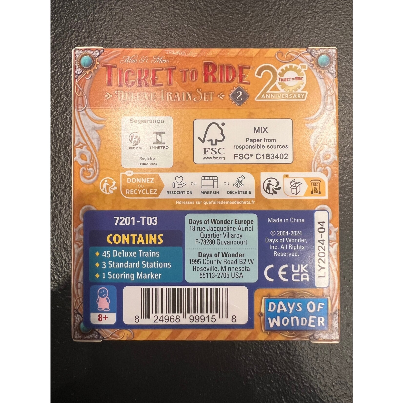 Ticket To Ride: 20th Anniversary Deluxe 5 Train Set