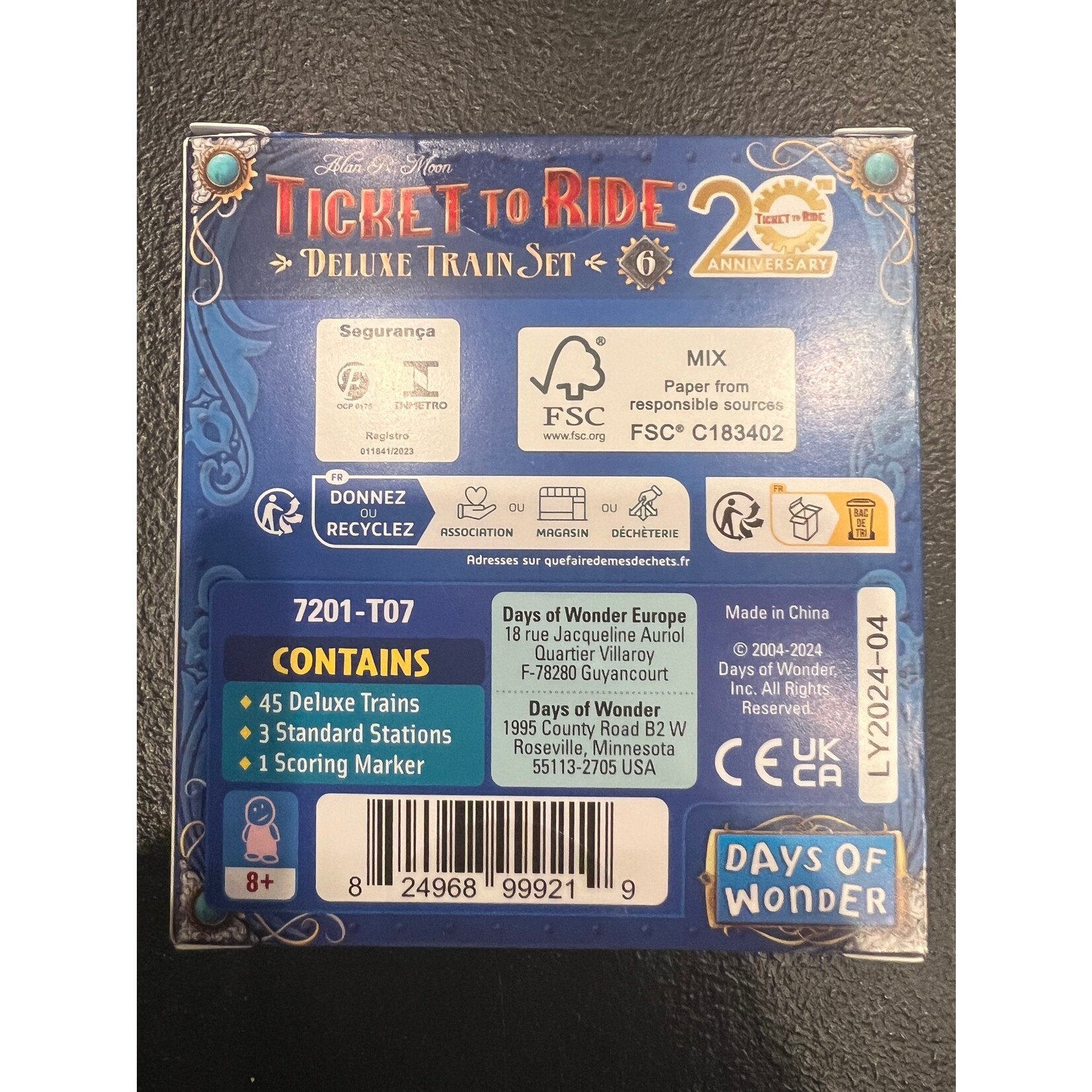 Ticket To Ride: 20th Anniversary Deluxe 5 Train Set