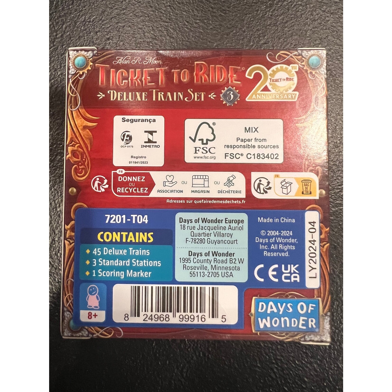 Ticket To Ride: 20th Anniversary Deluxe 5 Train Set