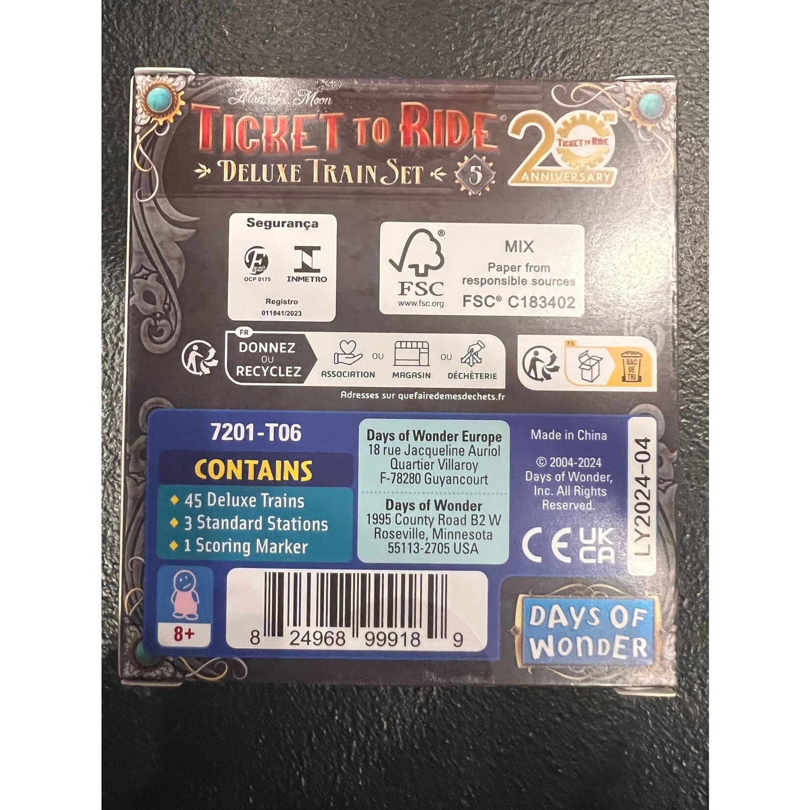 Ticket To Ride: 20th Anniversary Deluxe 5 Train Set