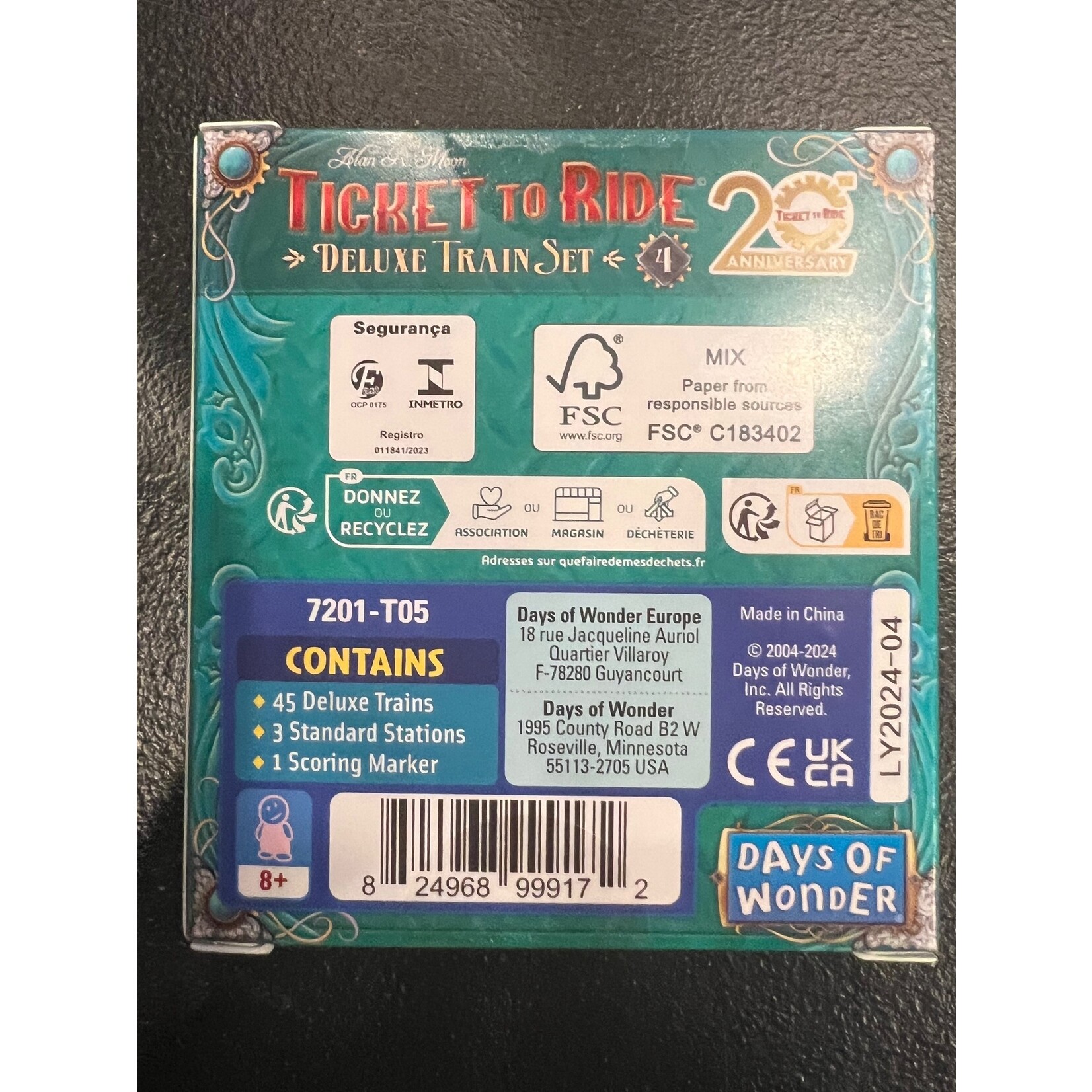 Ticket To Ride: 20th Anniversary Deluxe 5 Train Set