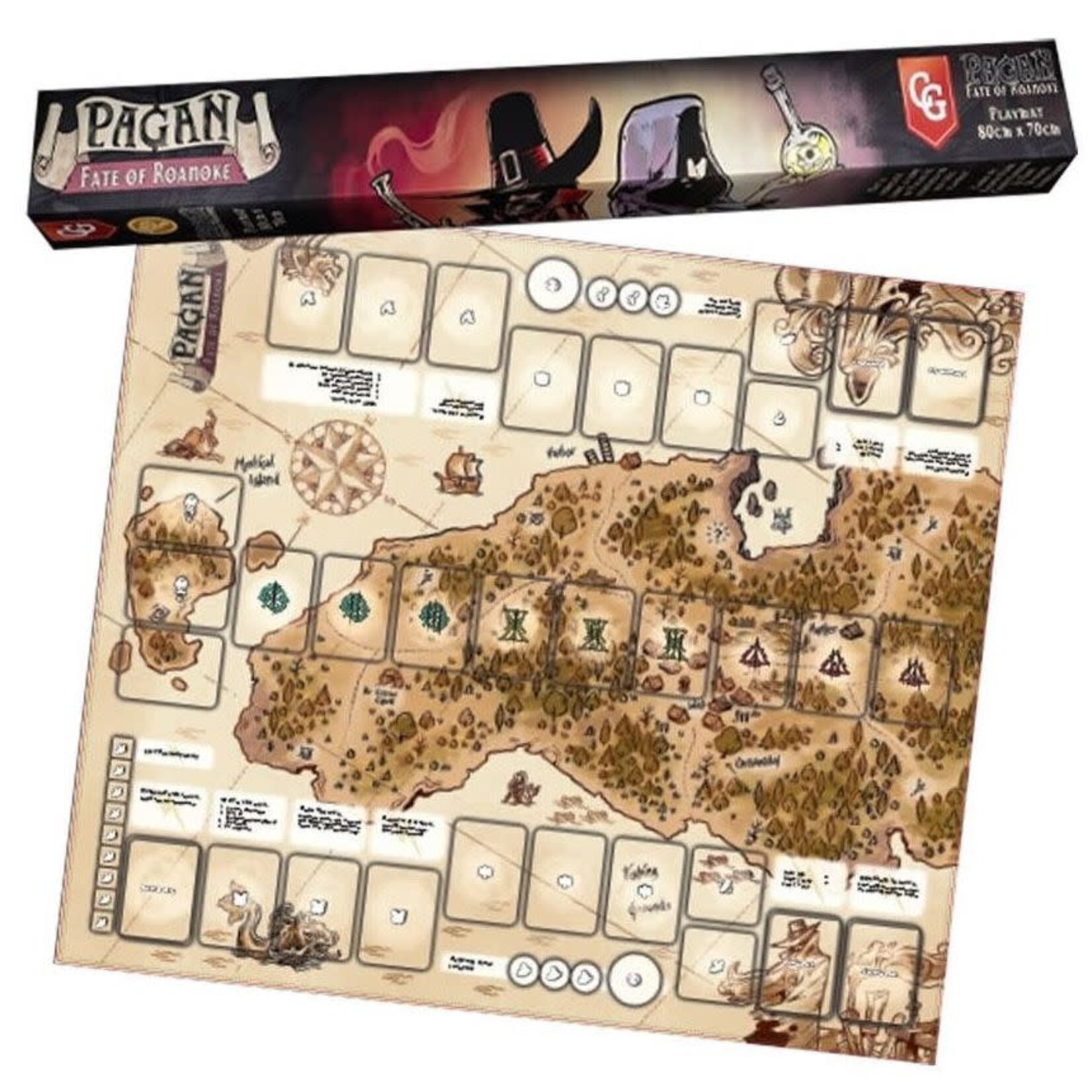 Pagan: Fate of Roanoke Playmat Dragon Cache Game