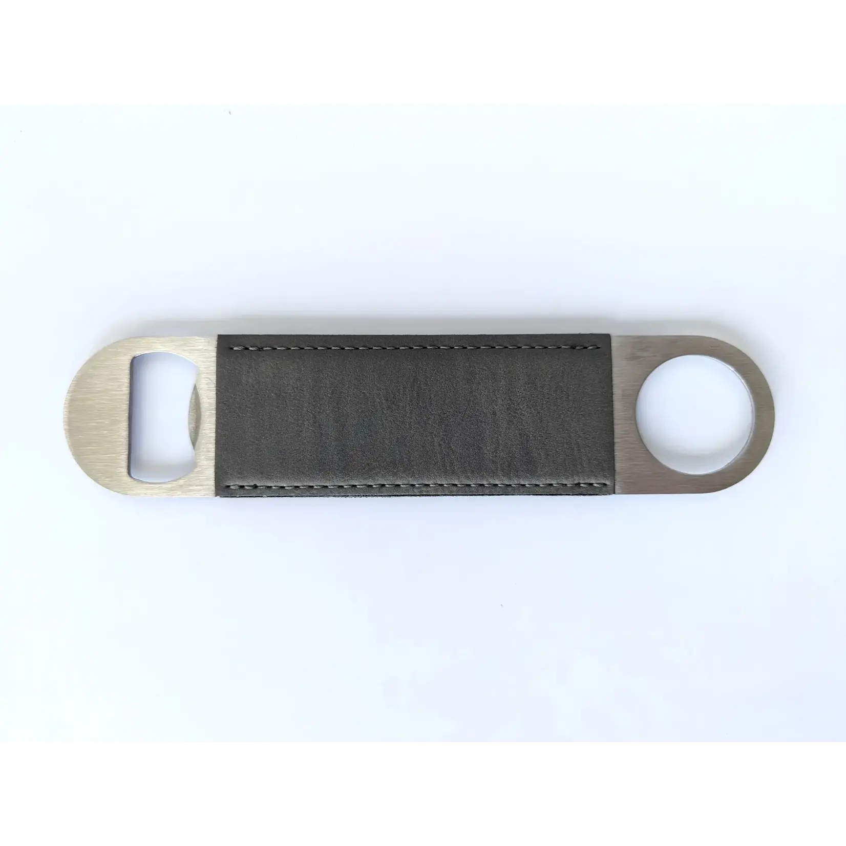 Vegan Leather Bottle Opener: Tool of Breaching - Grey