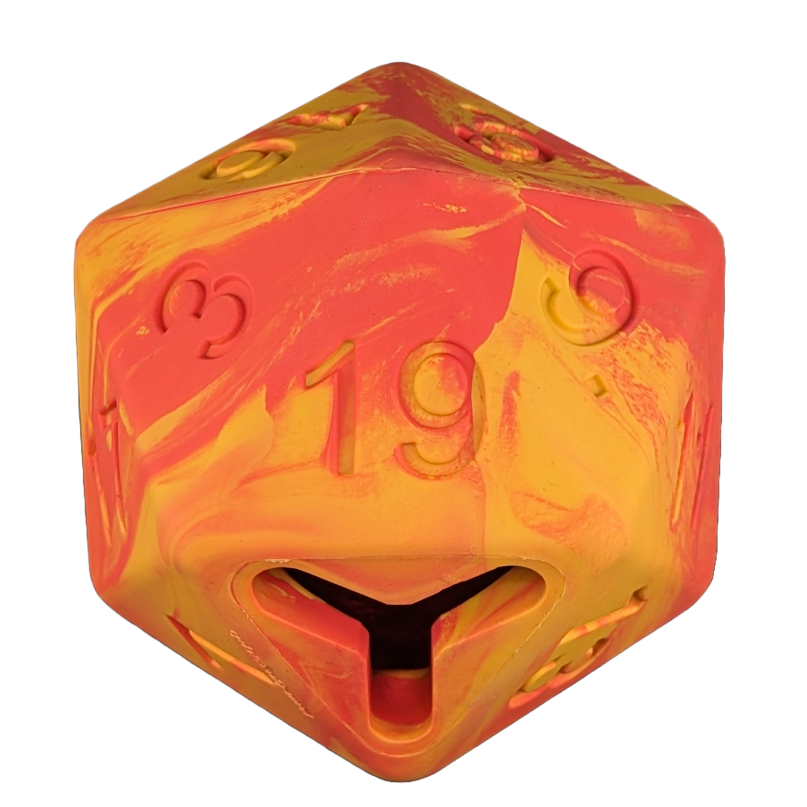 Pawlymorph Pet Toy - Barbarian Strength D20 - Dragon Fire (Red)