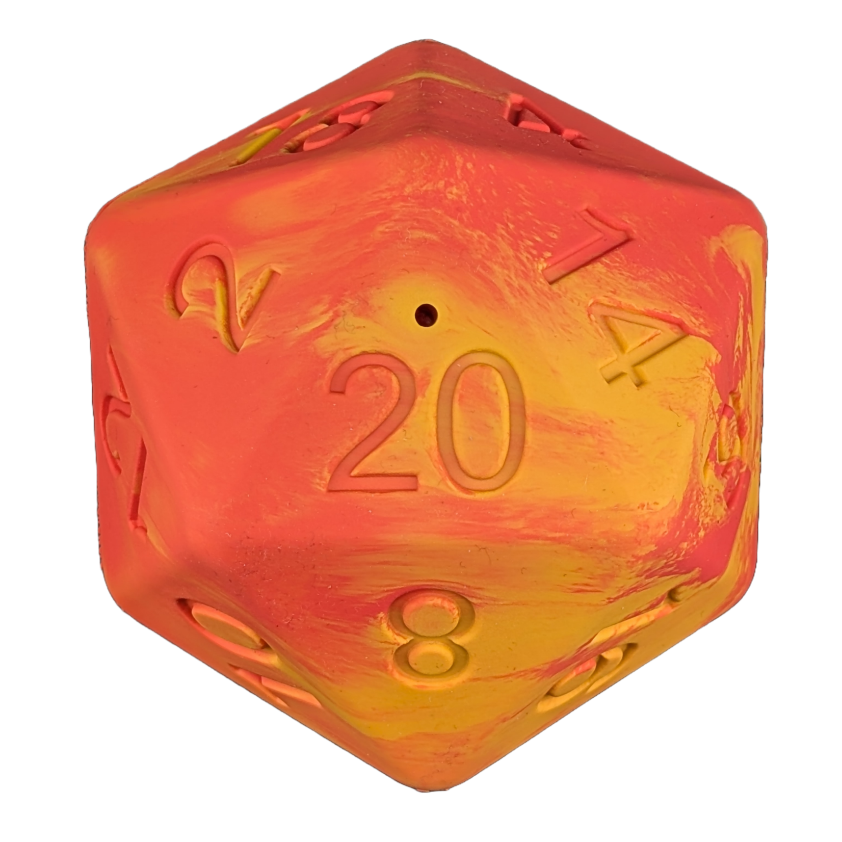 Pawlymorph Pet Toy - Barbarian Strength D20 - Dragon Fire (Red)