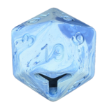 Pawlymorph Pet Toy - Barbarian Strength D20 - Lightning Bolt (Blue)