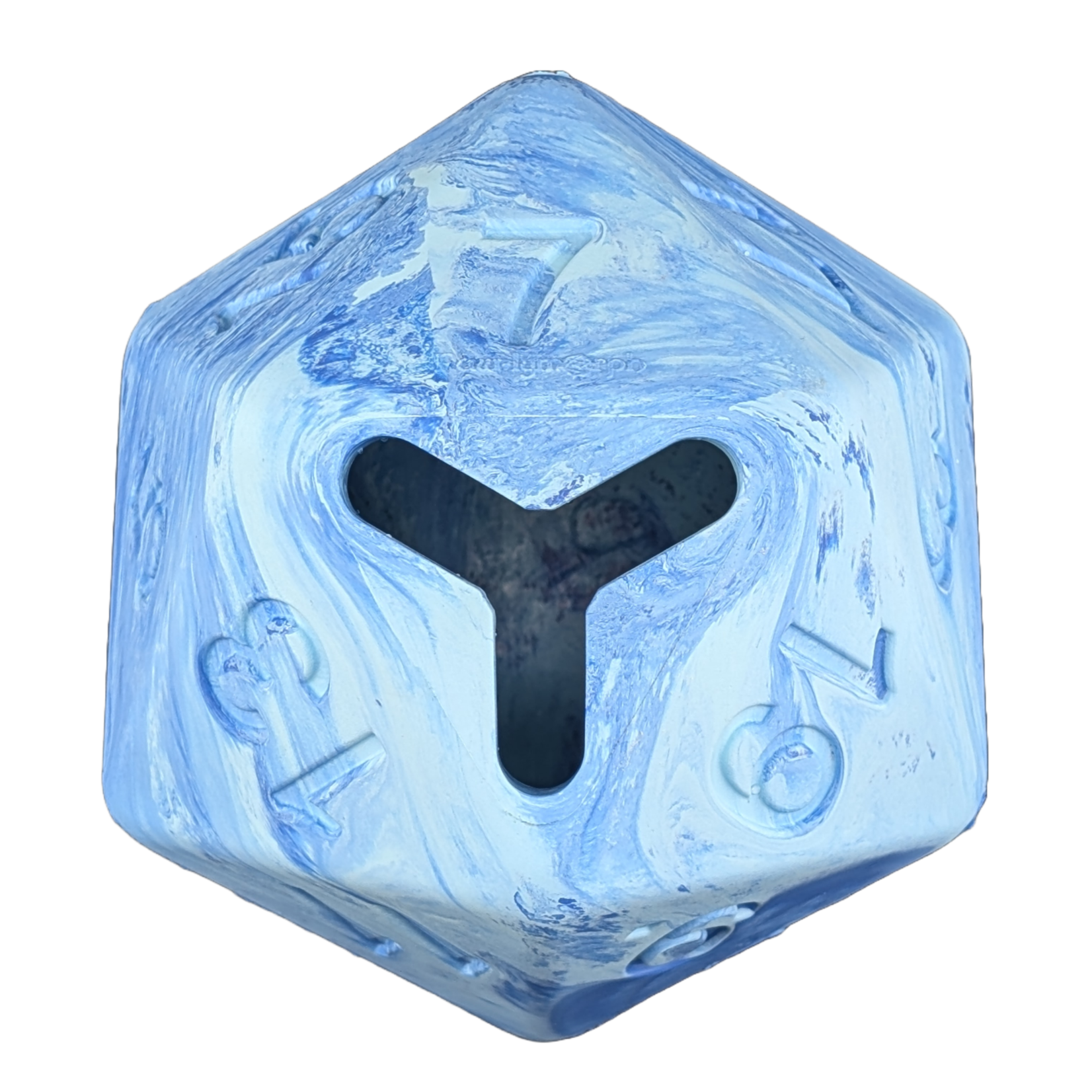 Pawlymorph Pet Toy - Barbarian Strength D20 - Lightning Bolt (Blue)