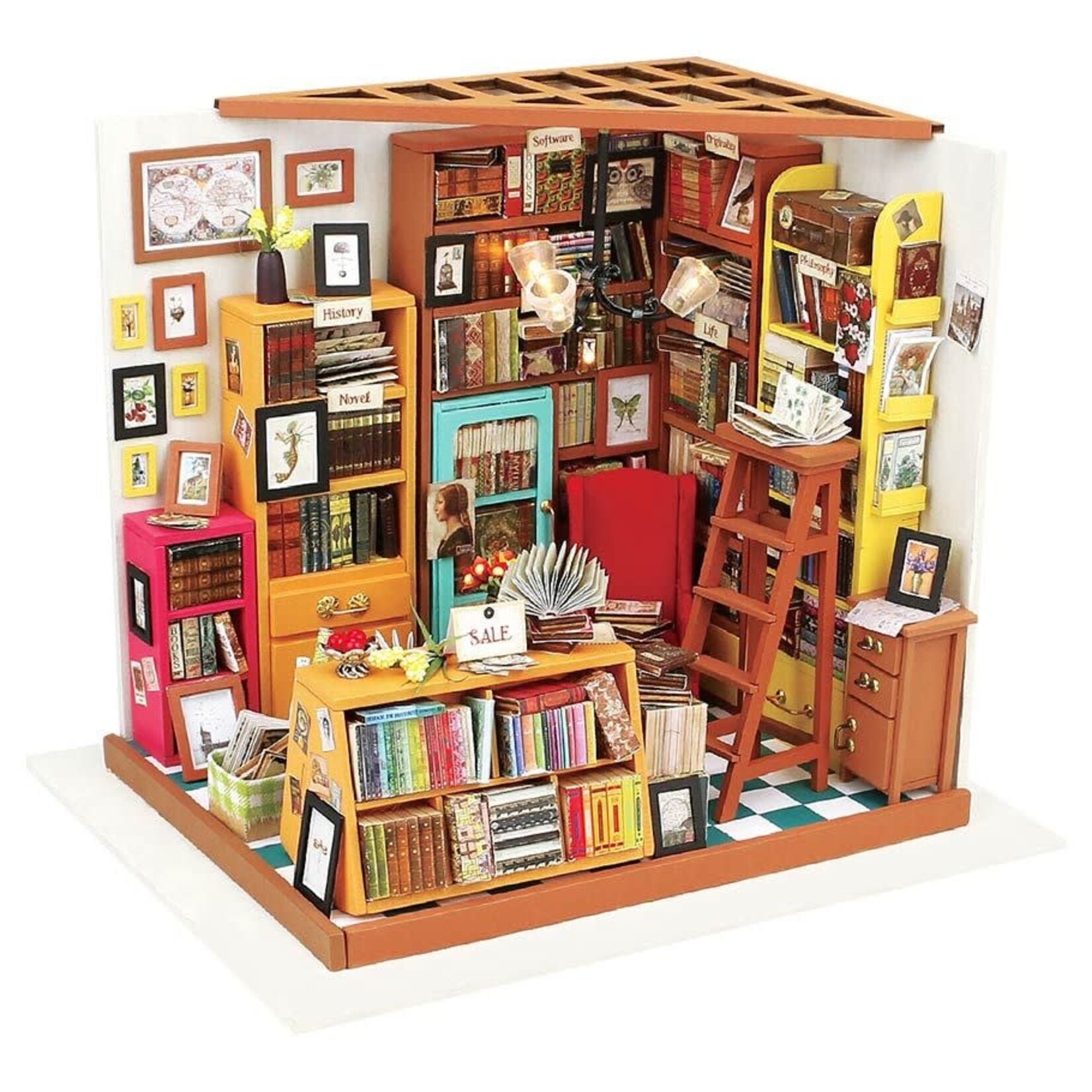 Miniature House Kit - Sam's Study Room