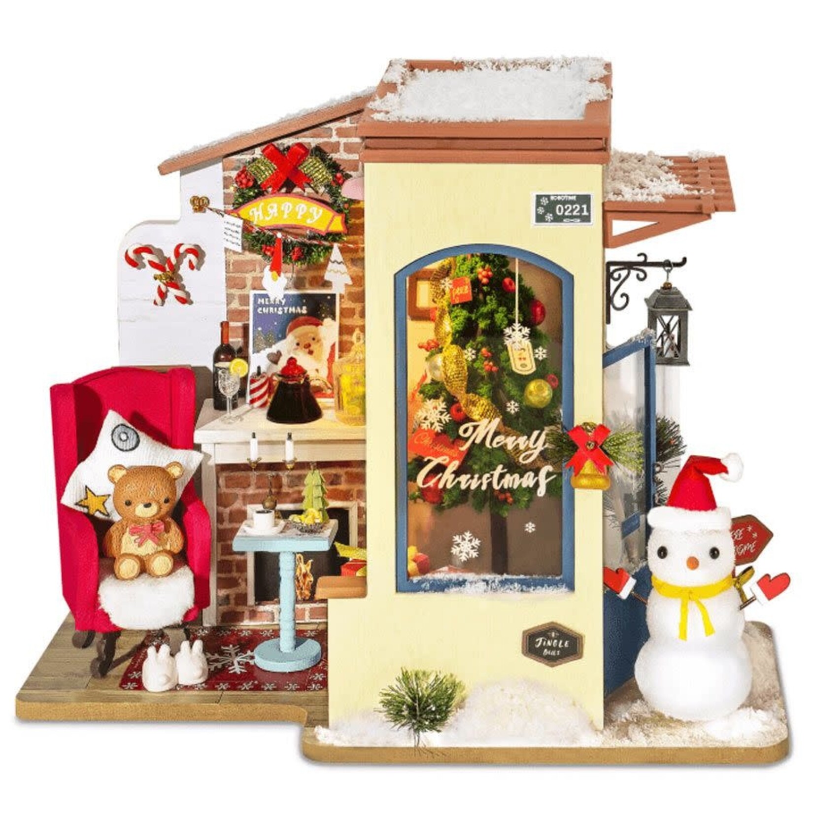 Miniature House Kit - Christmas Snow House