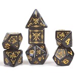 D&D Adventure Dice: Rogue (Black) 15 Polyhedral Dice Set