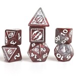 D&D Adventure Dice: Fighter (Red) 17 Polyhedral Dice Set