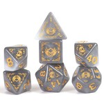 D&D Adventure Dice: Paladin (White / Grey) 14 Polyhedral Dice Set
