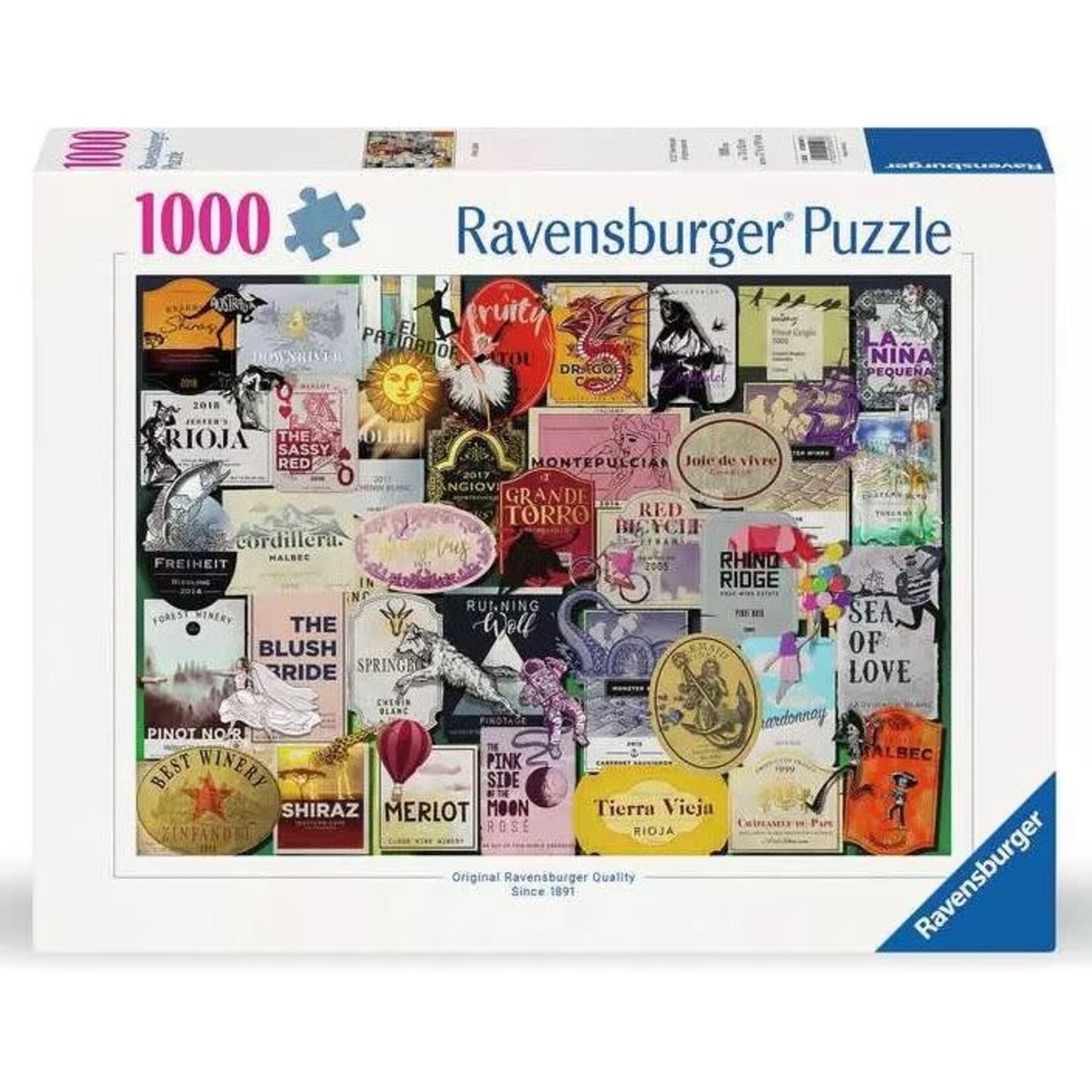 Wine Labels 1000 Piece Puzzle
