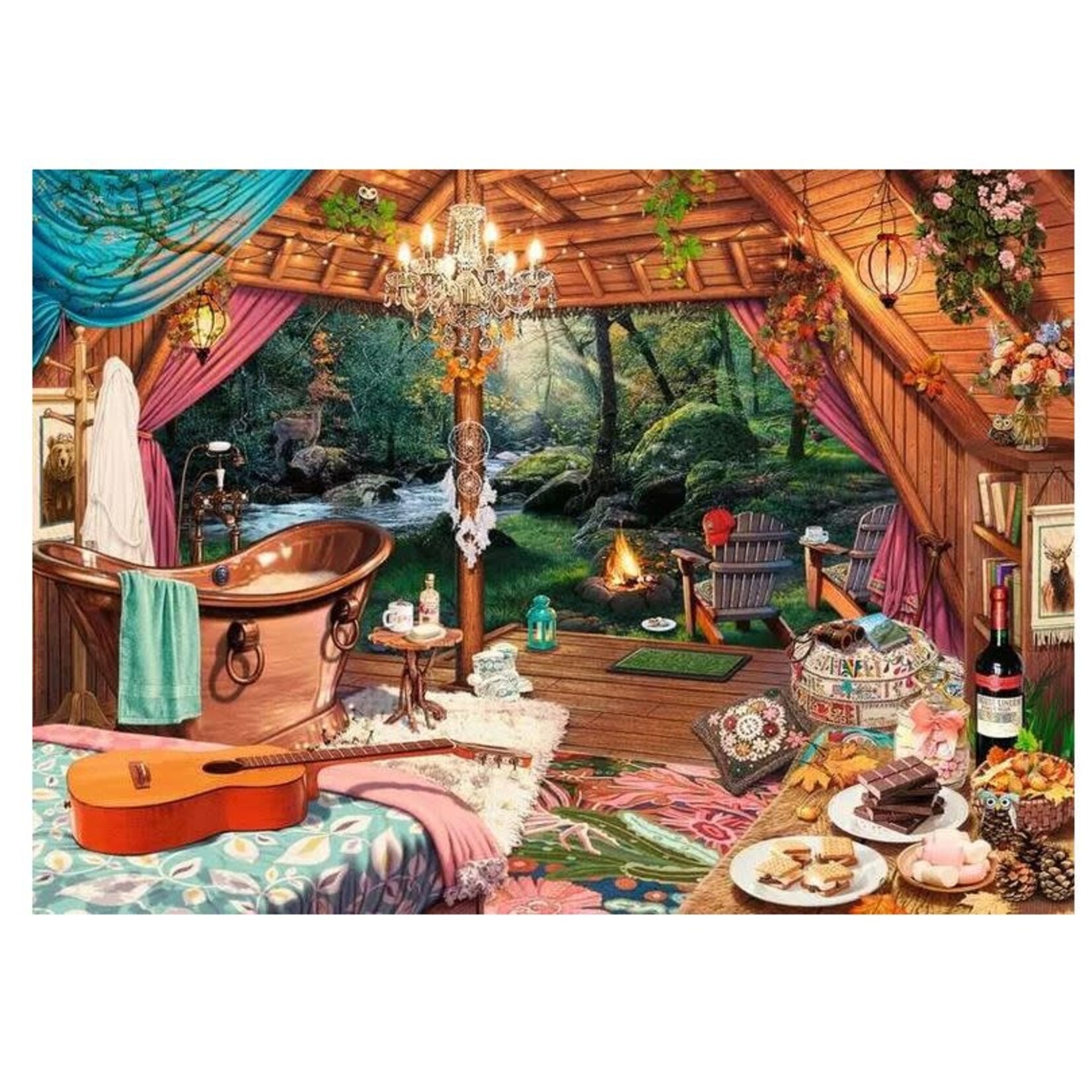 Cozy Glamping 500 Piece Large Format Puzzle