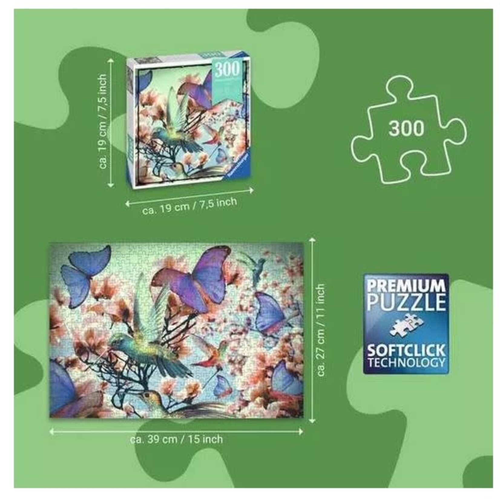 Puzzle Moments: Hummingbird 300 Piece Puzzle