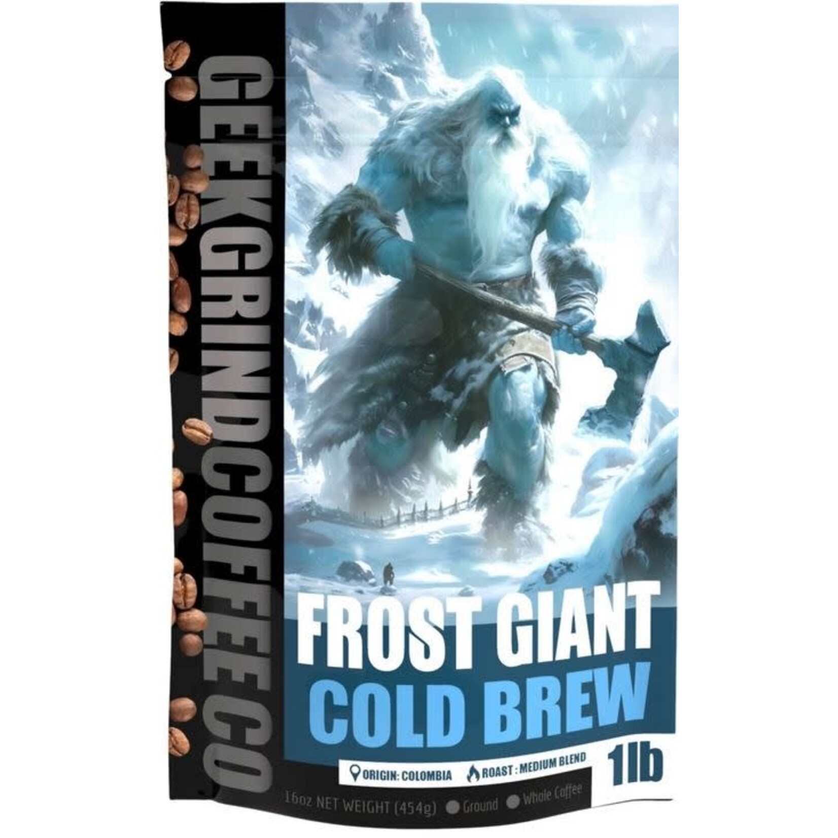 Coffee: Frost Giant for Cold Brew Blend - Ground Coffee 1/2 lb - Geek Grind