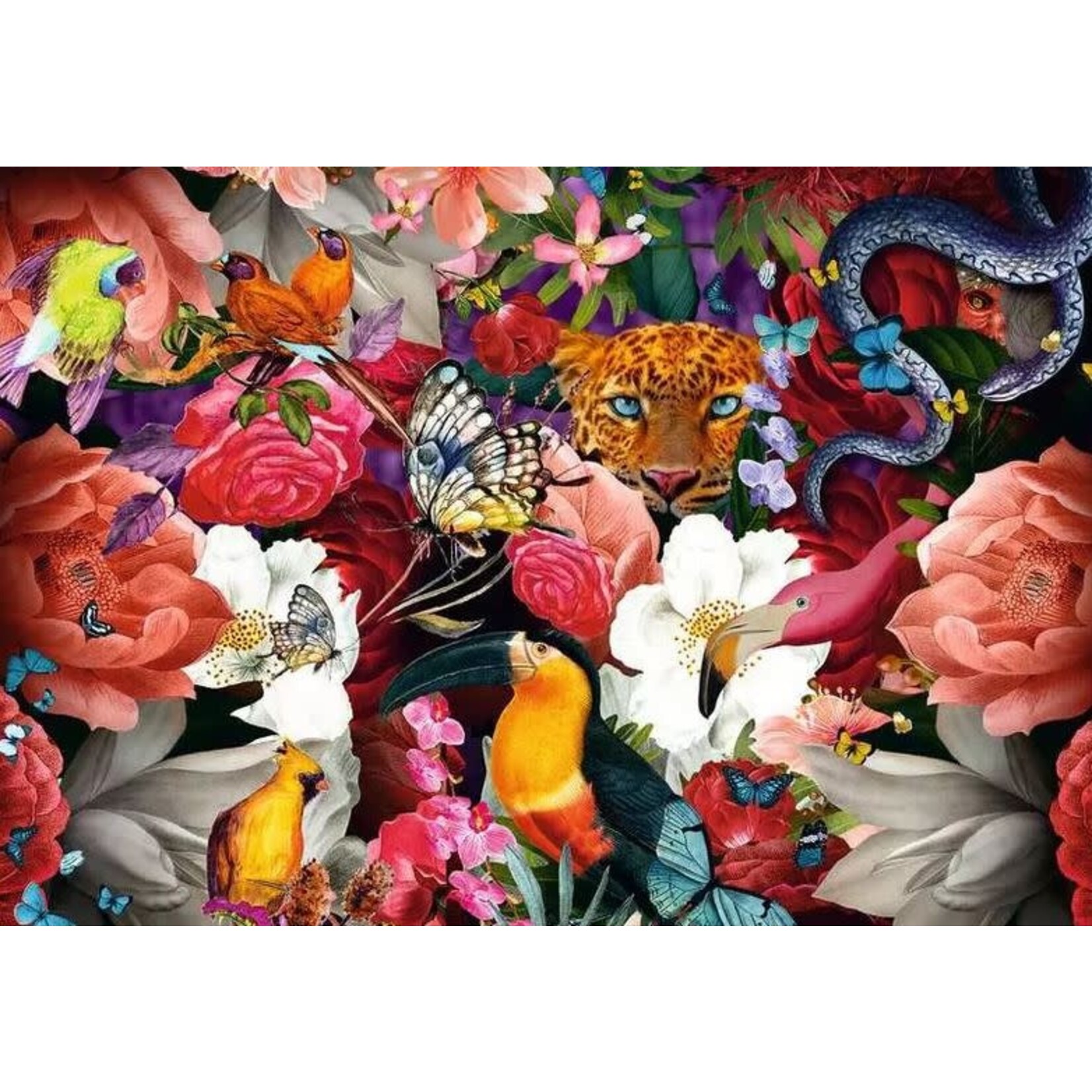 Puzzle Moments: Tropical Flowers 300 Piece Puzzle