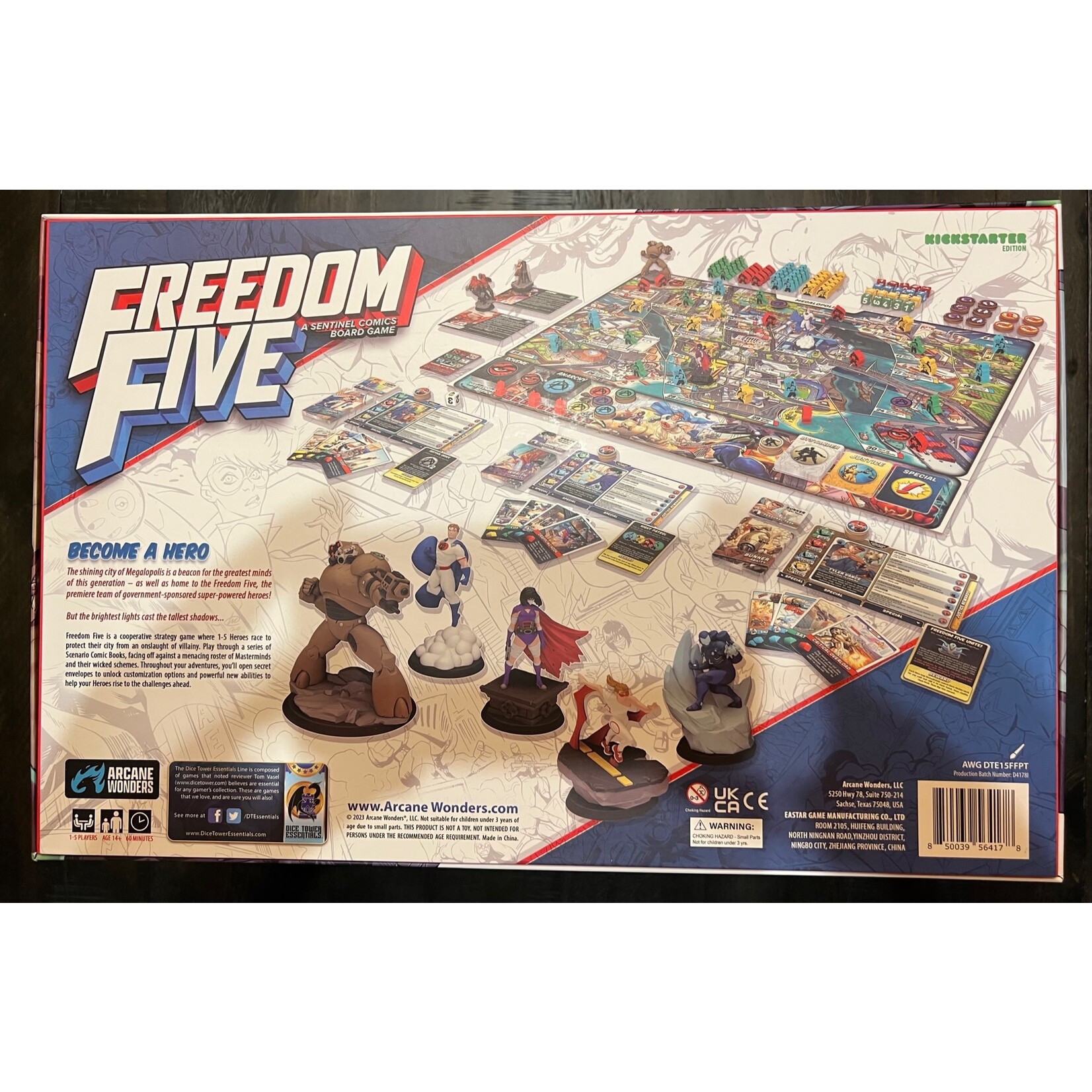 Freedom Five Painted Bundle (All Sales Final/Available Now!) (Special 1-2 Day Order) A Sentinel Comics Board Game