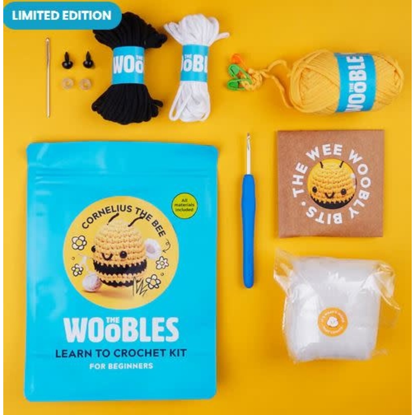 Woobles: Cornelius the Bee Beginner Crochet Kit