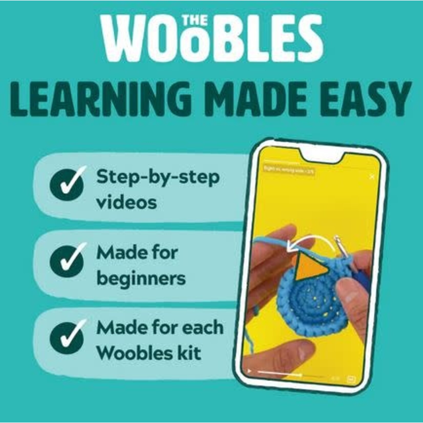 Woobles: Cornelius the Bee Beginner Crochet Kit