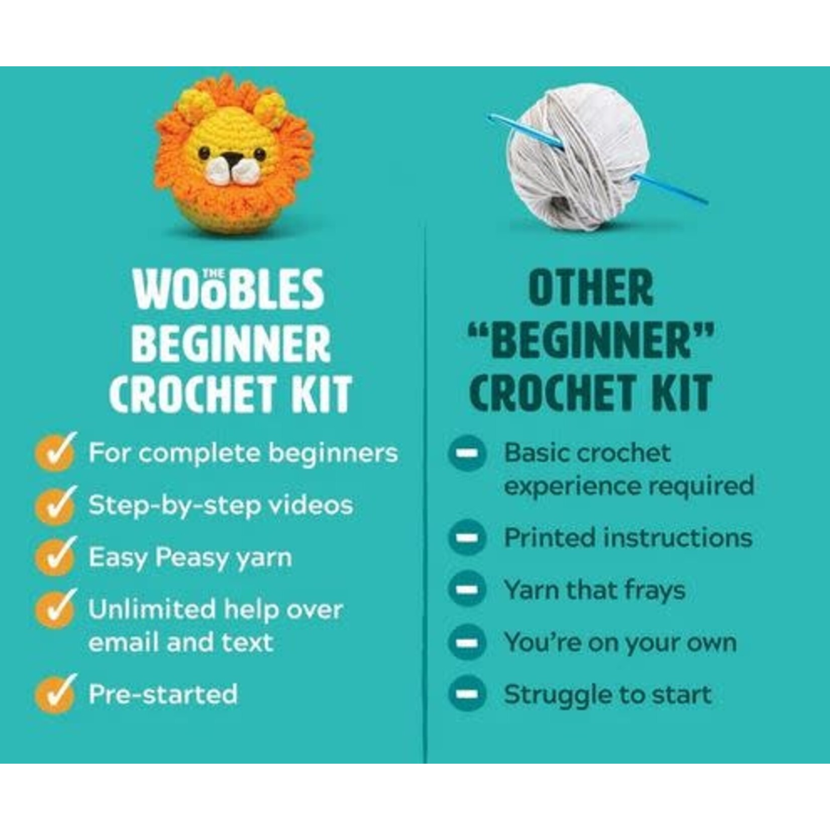 Woobles: Cornelius the Bee Beginner Crochet Kit
