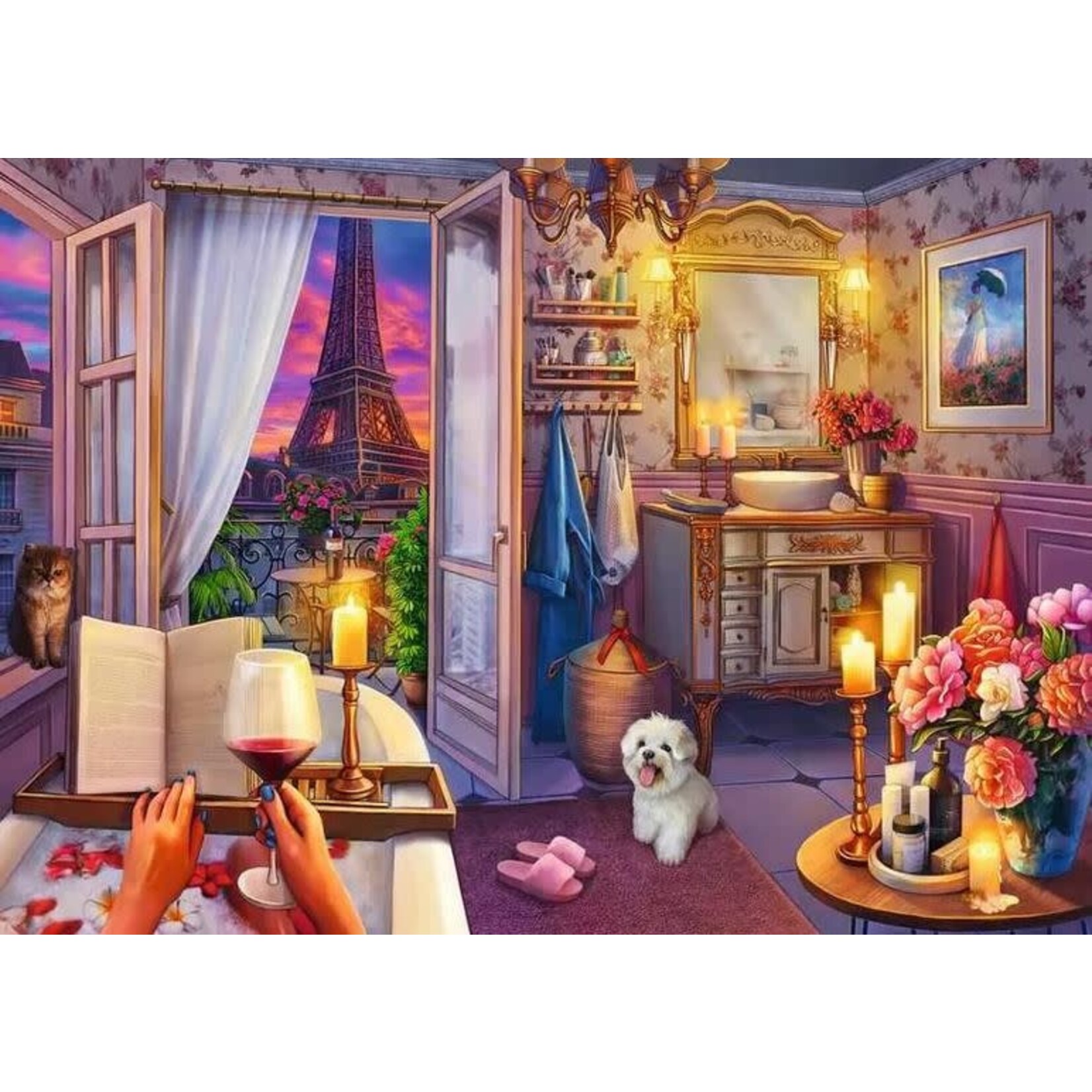 Cozy Bathroom 500 Piece Large Format Puzzle