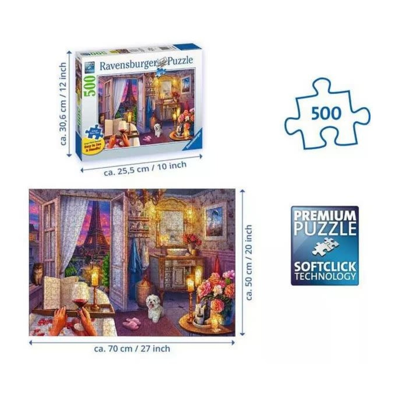 Cozy Bathroom 500 Piece Large Format Puzzle