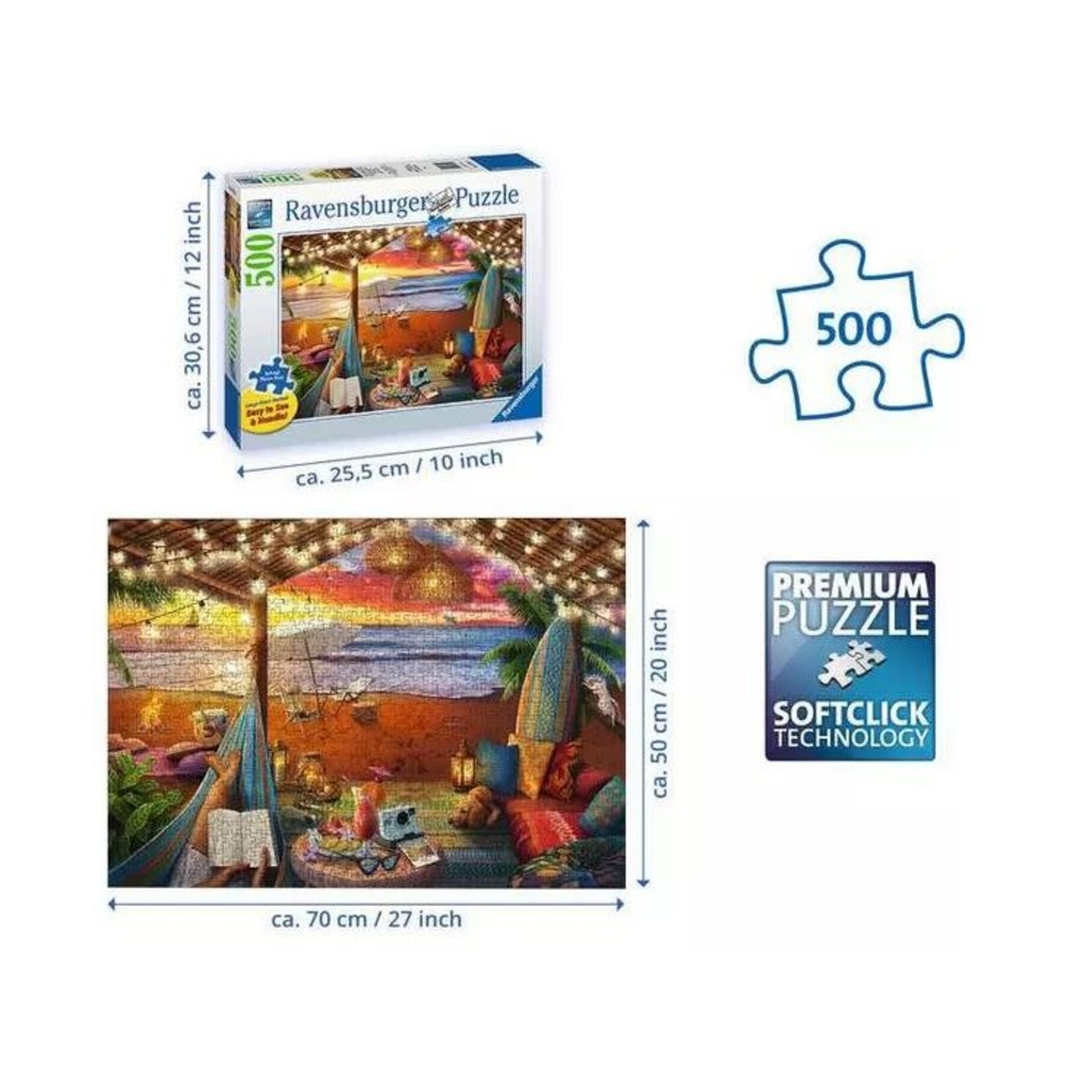 Cozy Cabana 500 Piece Large Format Puzzle