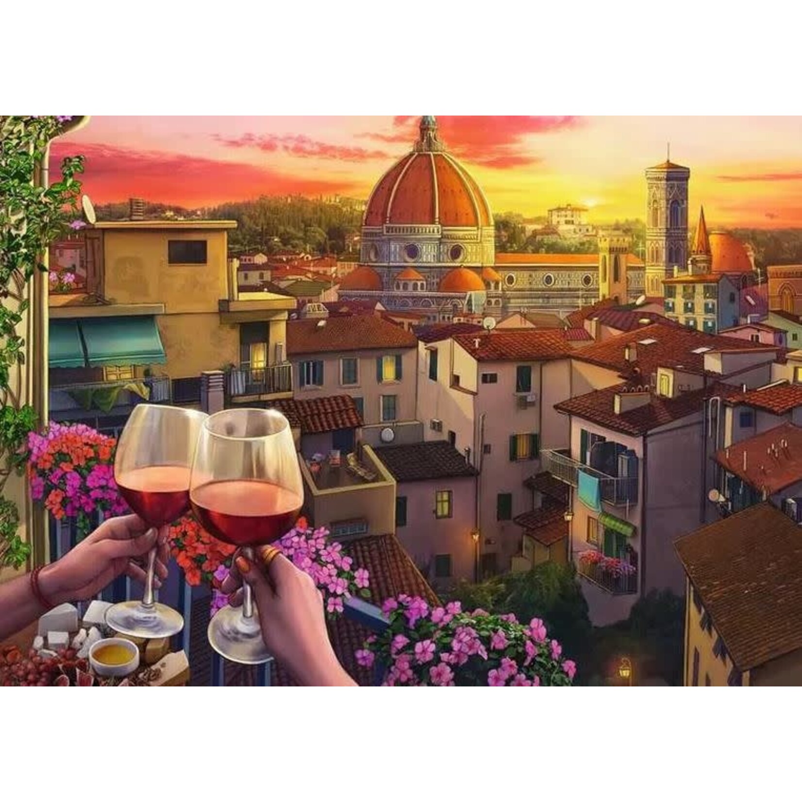Cozy Wine Terrace 500 Piece Large Format Puzzle