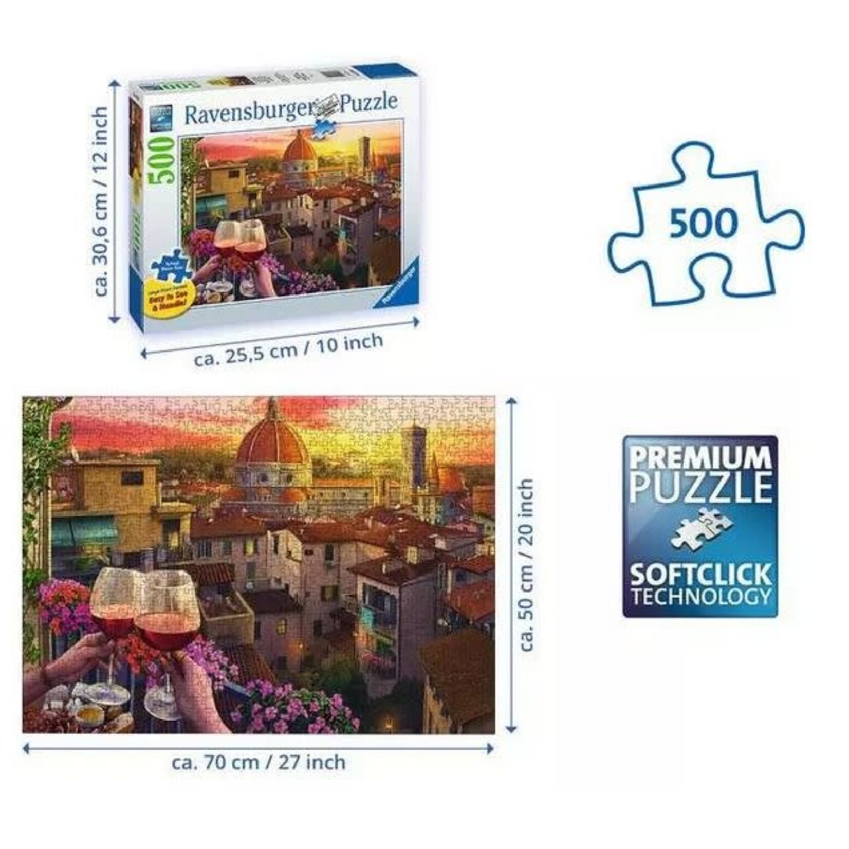 Cozy Wine Terrace 500 Piece Large Format Puzzle