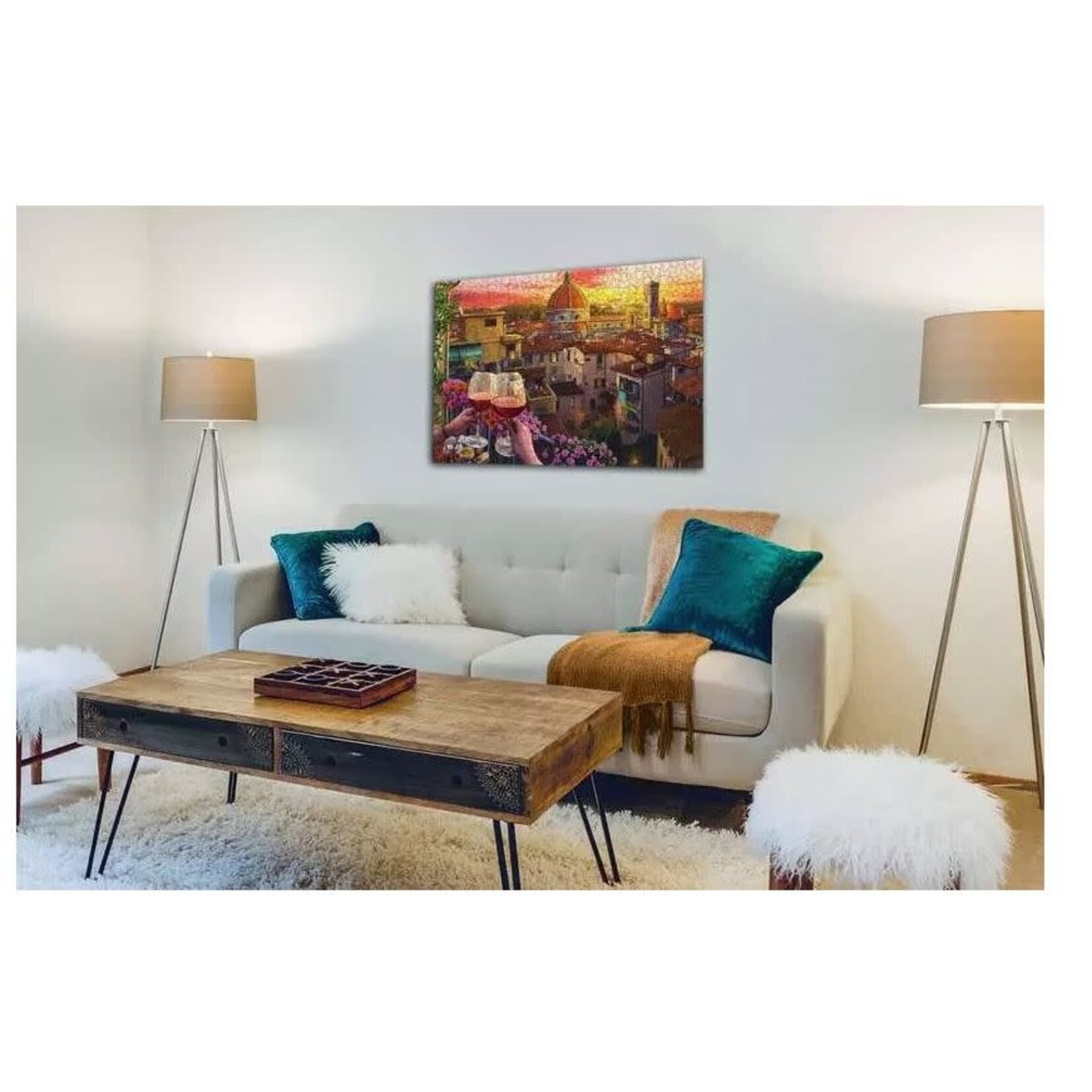 Cozy Wine Terrace 500 Piece Large Format Puzzle